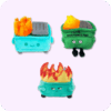 Dumpster Fire Plush Bundle